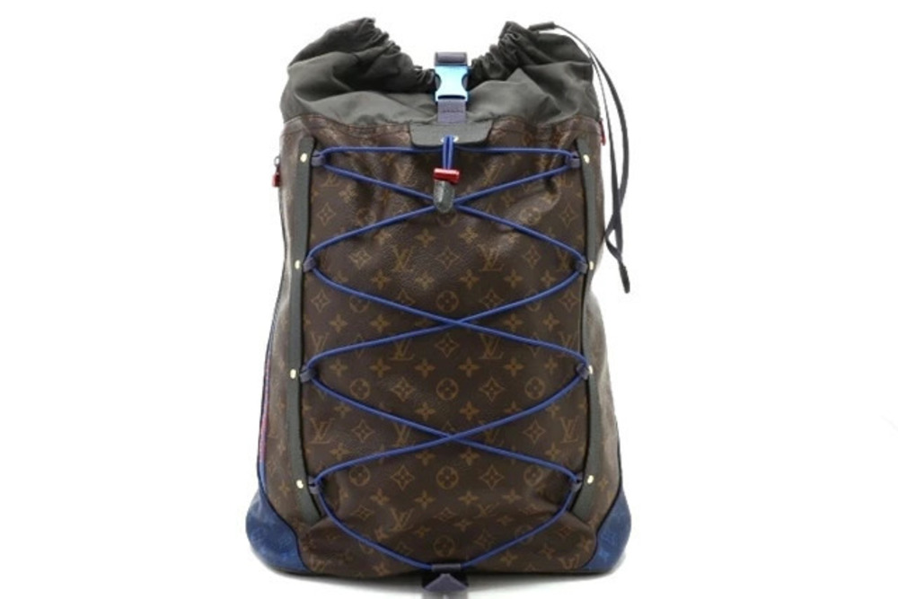 LOUIS VUITTON Bag Backpack Monogram Outdoor Blue